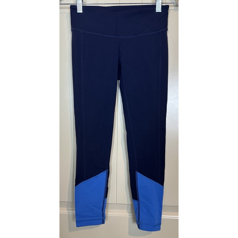 New Balance Leggings blue cropped 0683, sz S‎ GUC running gym workout athleisure